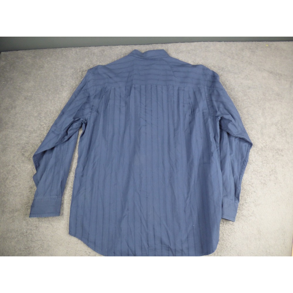 Tommy Bahama Mens Blue Embroidered Long Sleeve Button Down Cotton Shirt Large - Picture 10 of 11